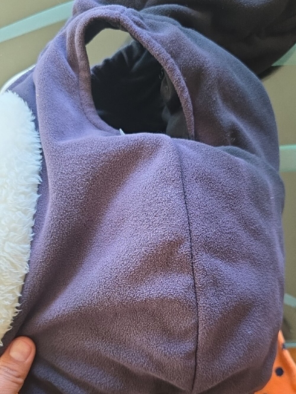 🎃🎃🎃Carter's Plush Black Cat Hooded Costume with Orange Polka Dot Tights - Picture 5 of 7